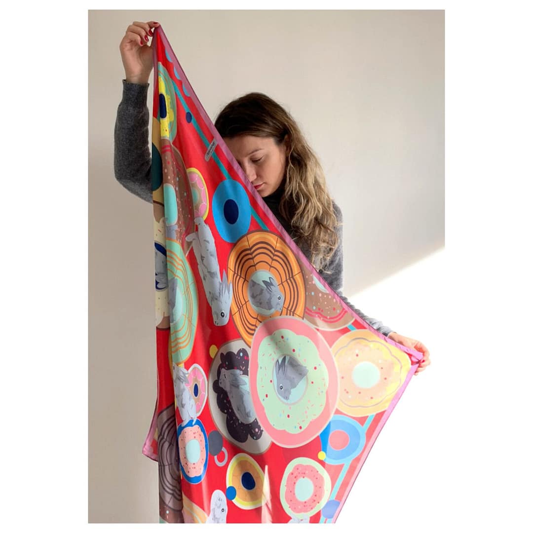 silk scarfs illustrated
