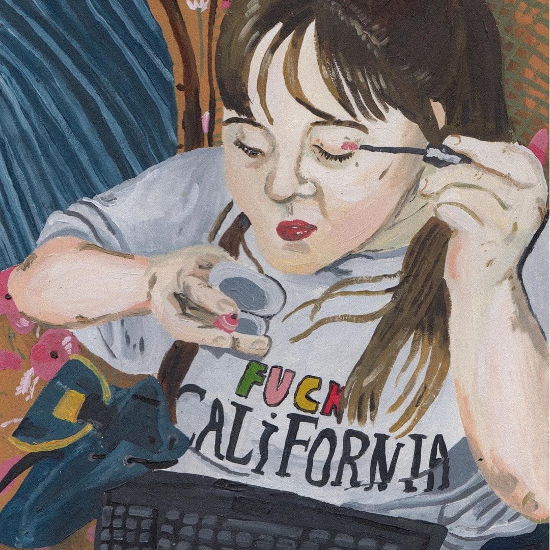 Clara S Prous punk paining, Barcelona artists, contemporary illustration