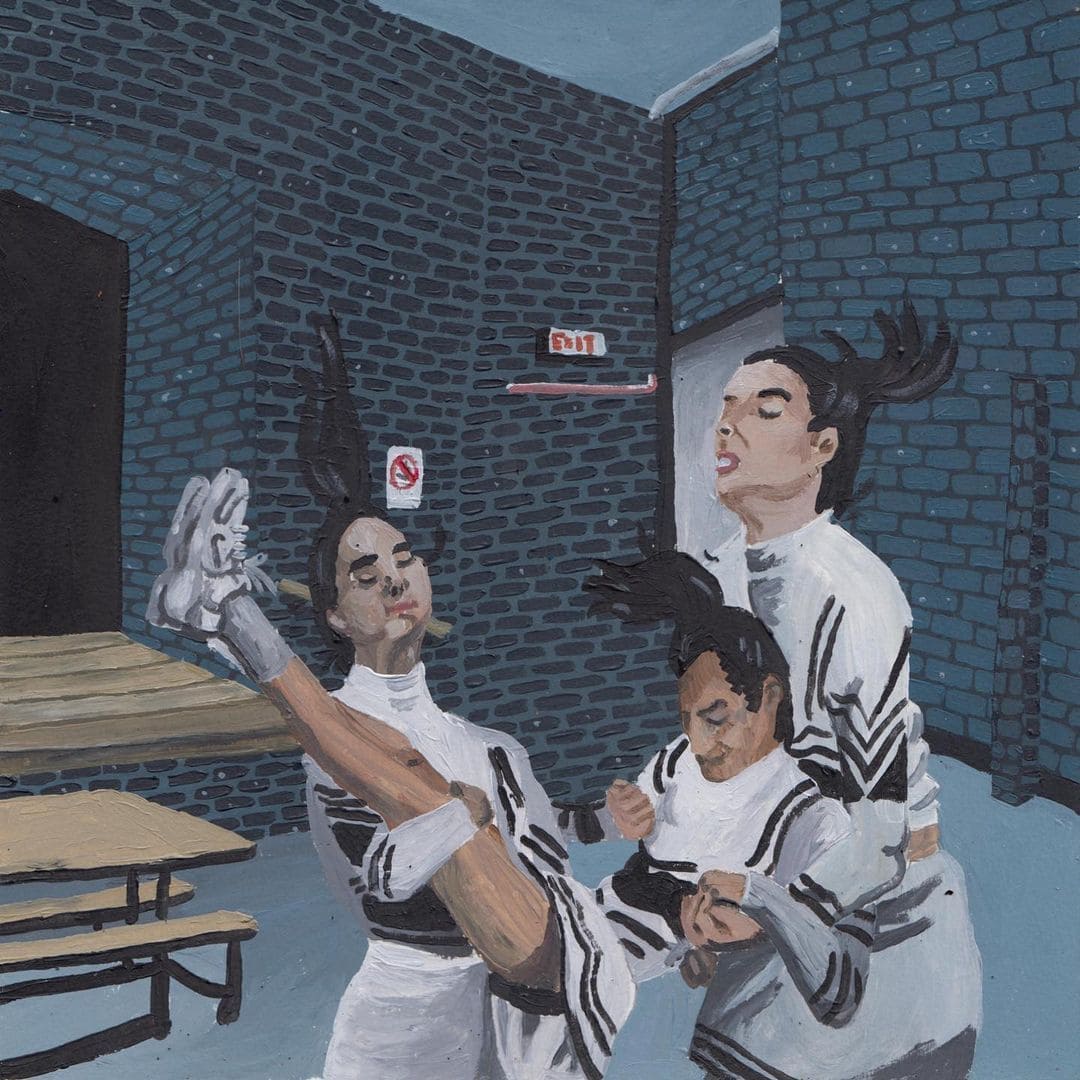 Clara S Prous punk paining, Barcelona artists, contemporary illustration