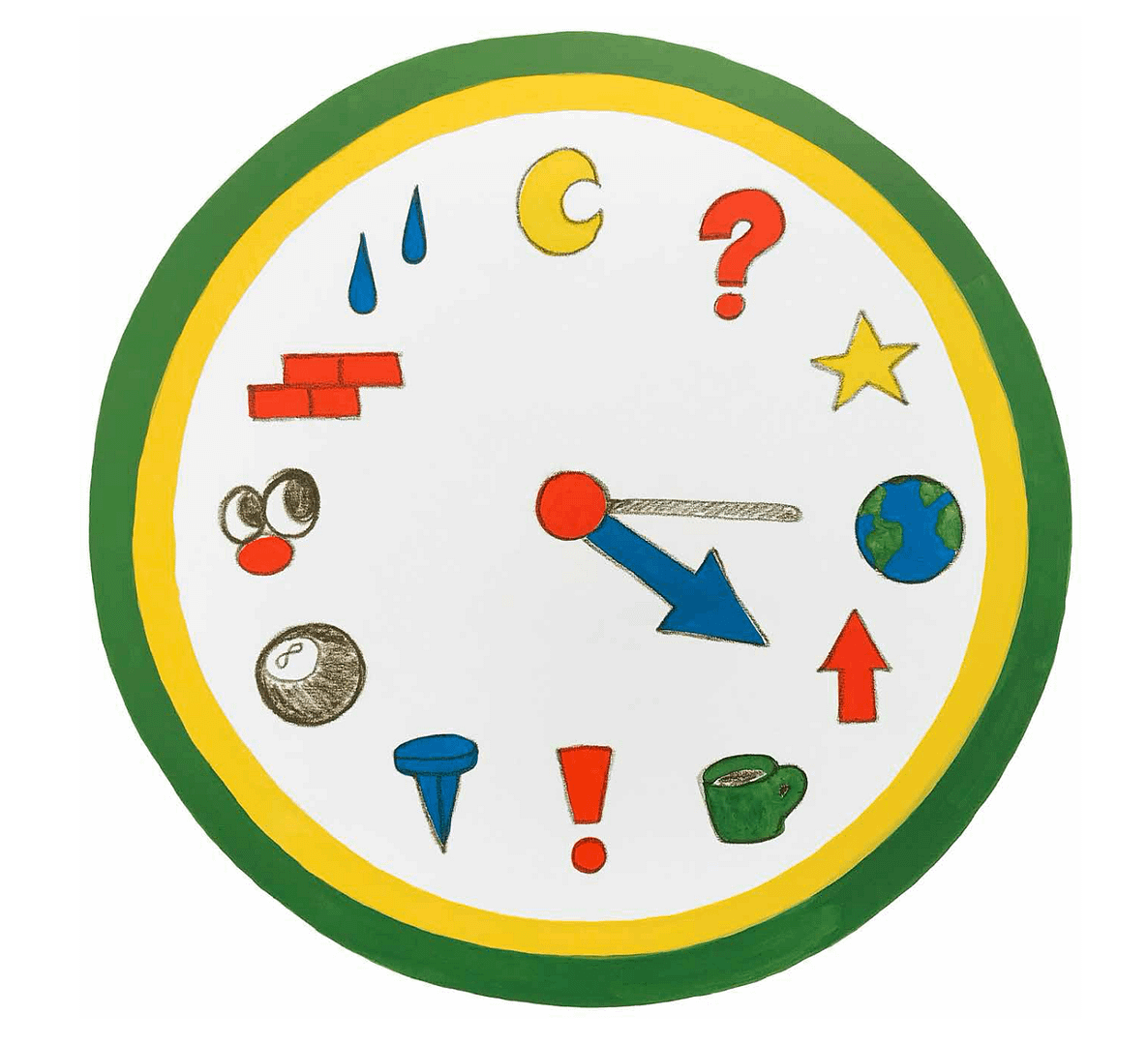 Clock painting made by Argentinian artist Cino, part of paam project
