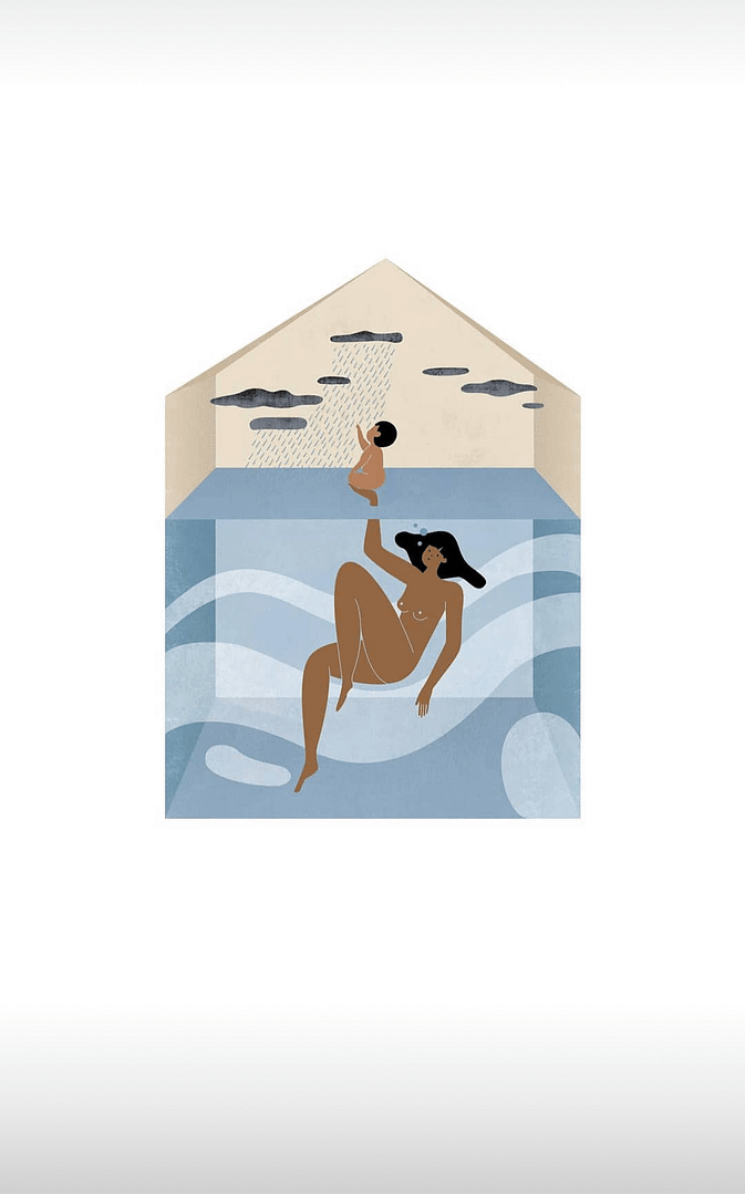 Sometimes it rains inside digital print limited edition Judit Canela