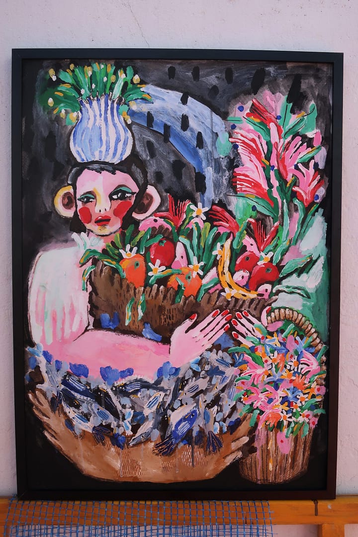 Mujer en el Mercado - SOLD