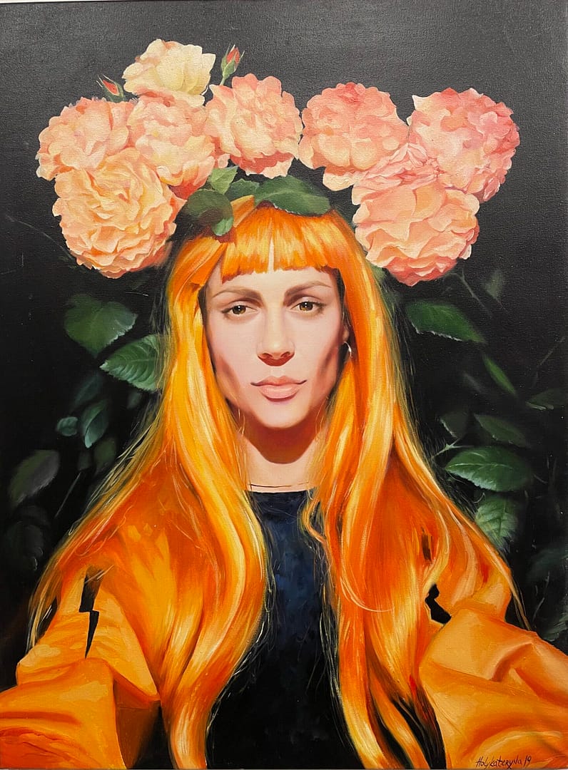 Hugs / Oil on canvas / 90 x 70 cmcm Original painting by Holy Katerina, ukranian artist based in barcelona