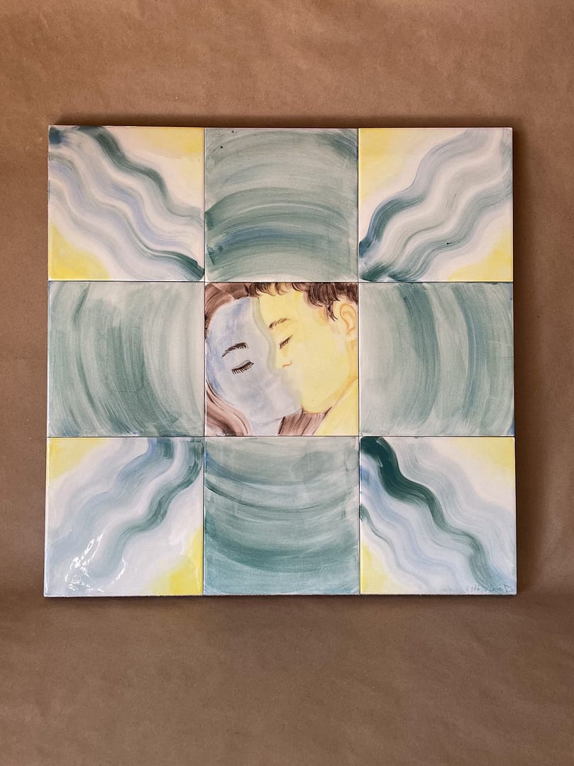 La fuente ráyalas originales pintadas a mano, Esther Lara handpainted tiles