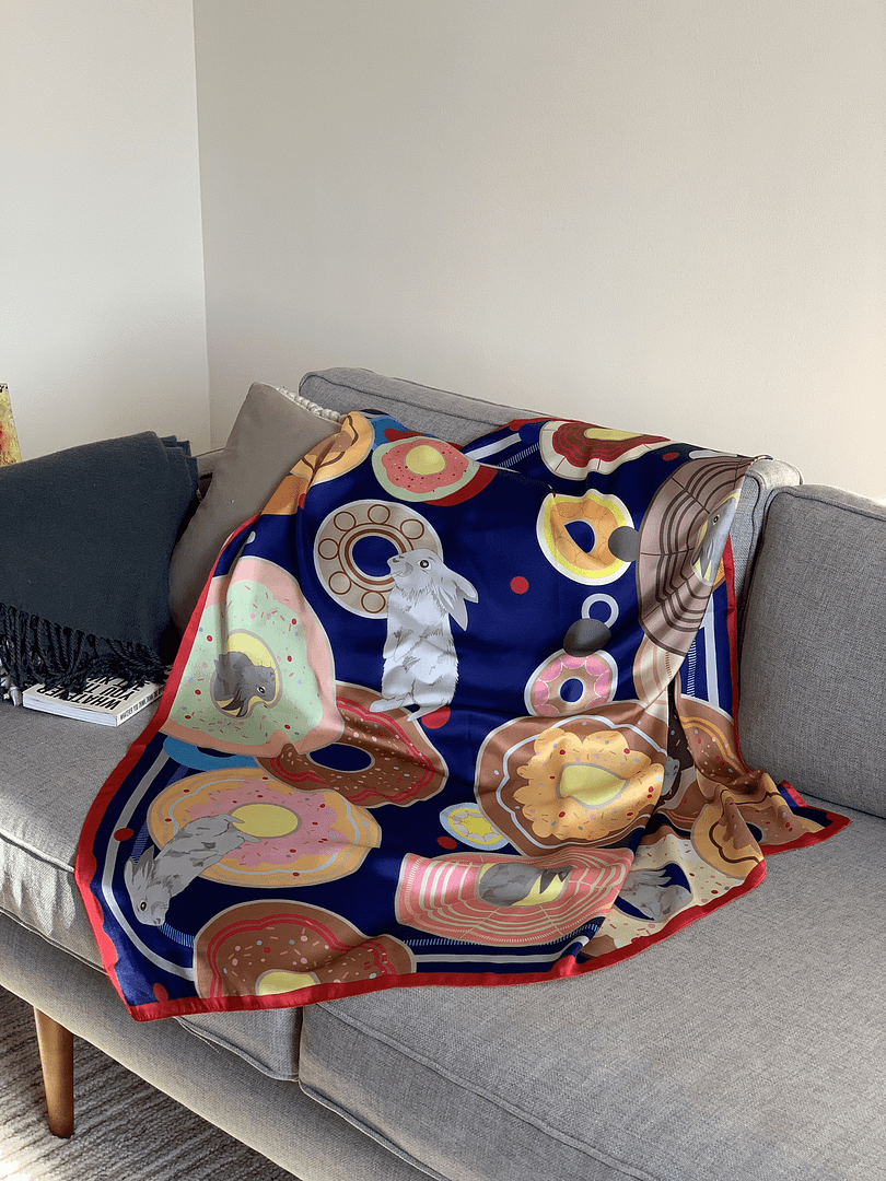 silk scarfs illustrated