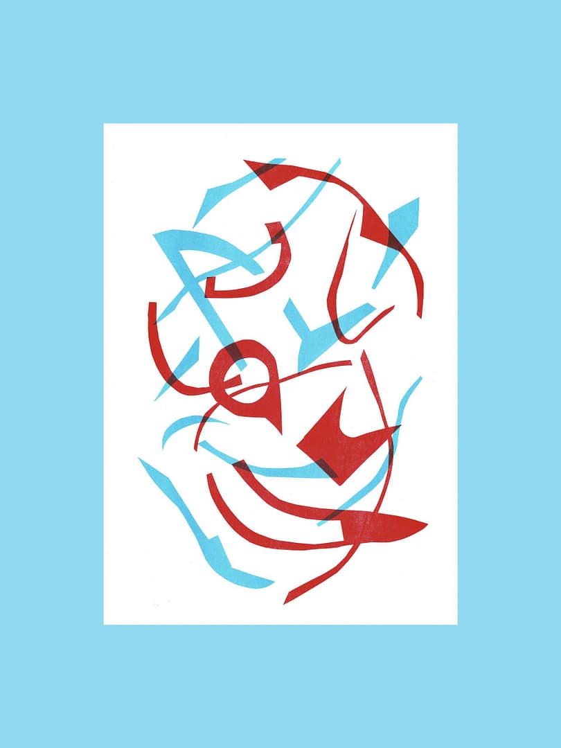 Lucy Grainge risography abstract illustration, art for your wall