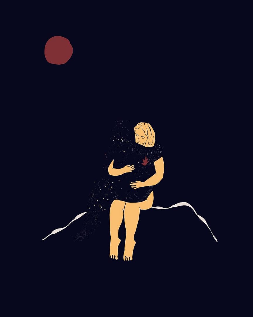 Modern illustrations, digital illustration from Barcelona artists created during COVID