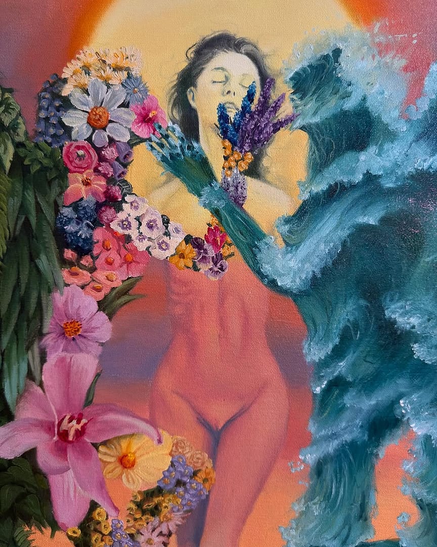 paam project_Holy Katerina_Holy trinity_oil on canvas_detalle 3