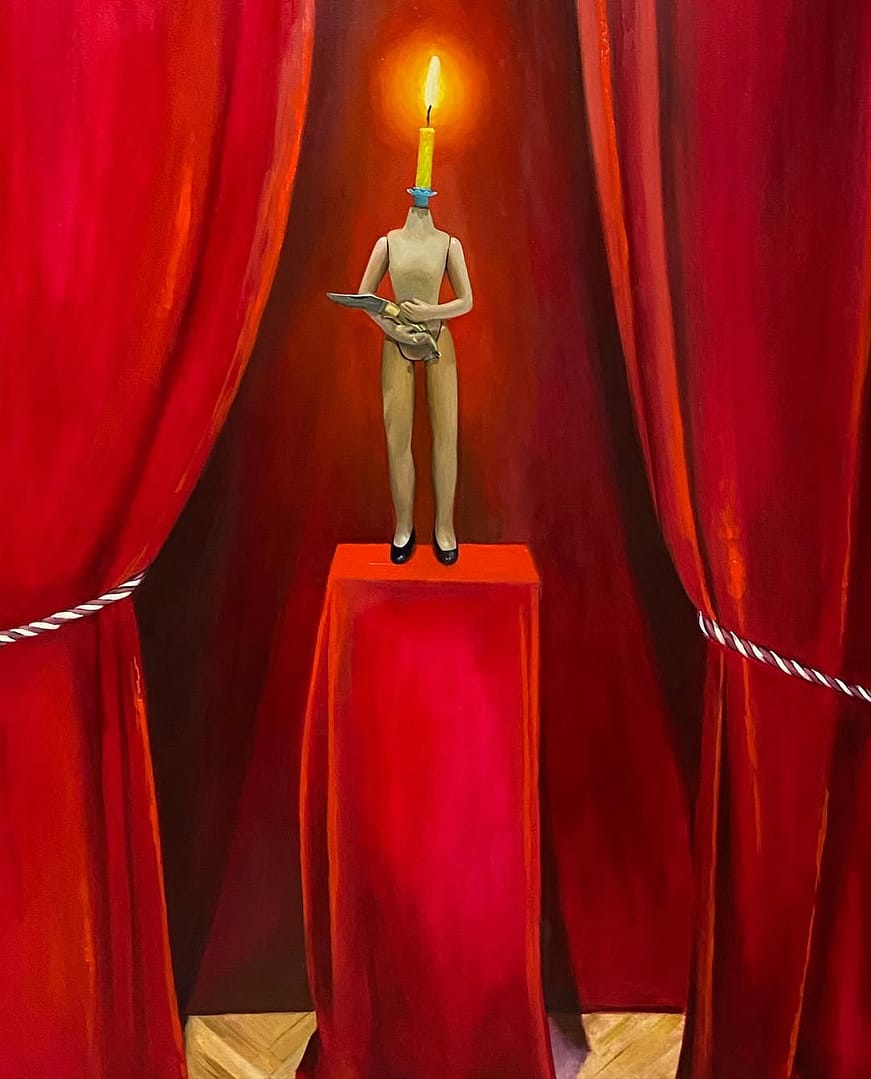 Paam Prpoject_Holy Katerina_Phoenix_oil painting_180 x 120 Original painting by ukranian artist Holy Katerina