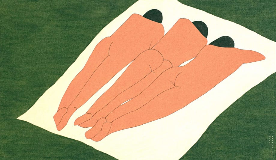 Girls sleeping in summer, affordable contemporary art