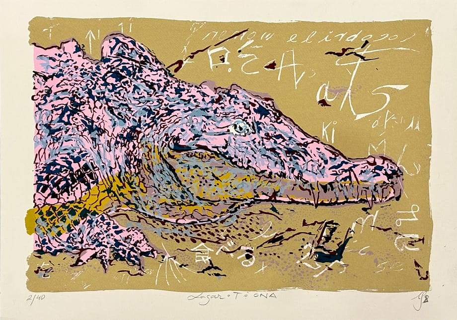 Serigrafia de Leyre Montes, impresa en 5 colores sobre papel blanco, producida por No somos nada gallery