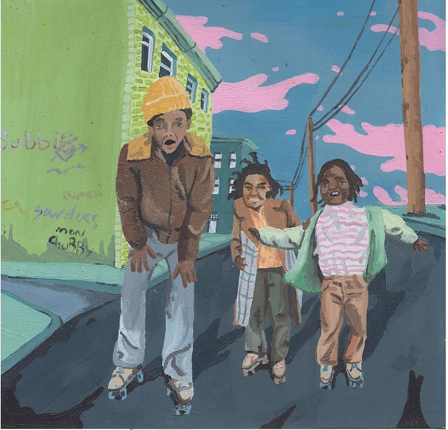 Clara S Prous punk paining, Barcelona artists, contemporary illustration