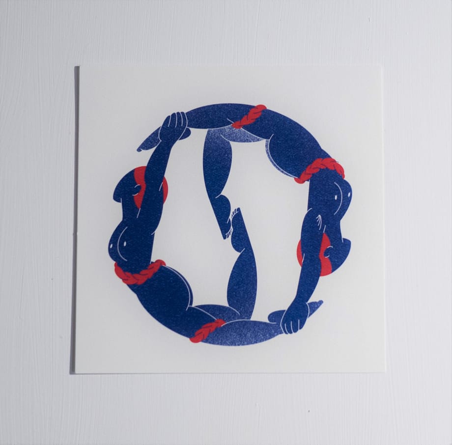 Digital print, connection between women, womens exhibition