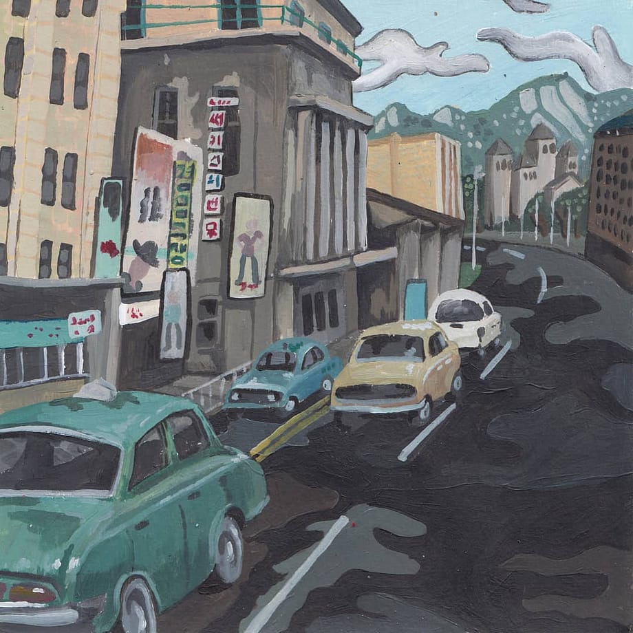 Clara S Prous punk paining, Barcelona artists, contemporary illustration