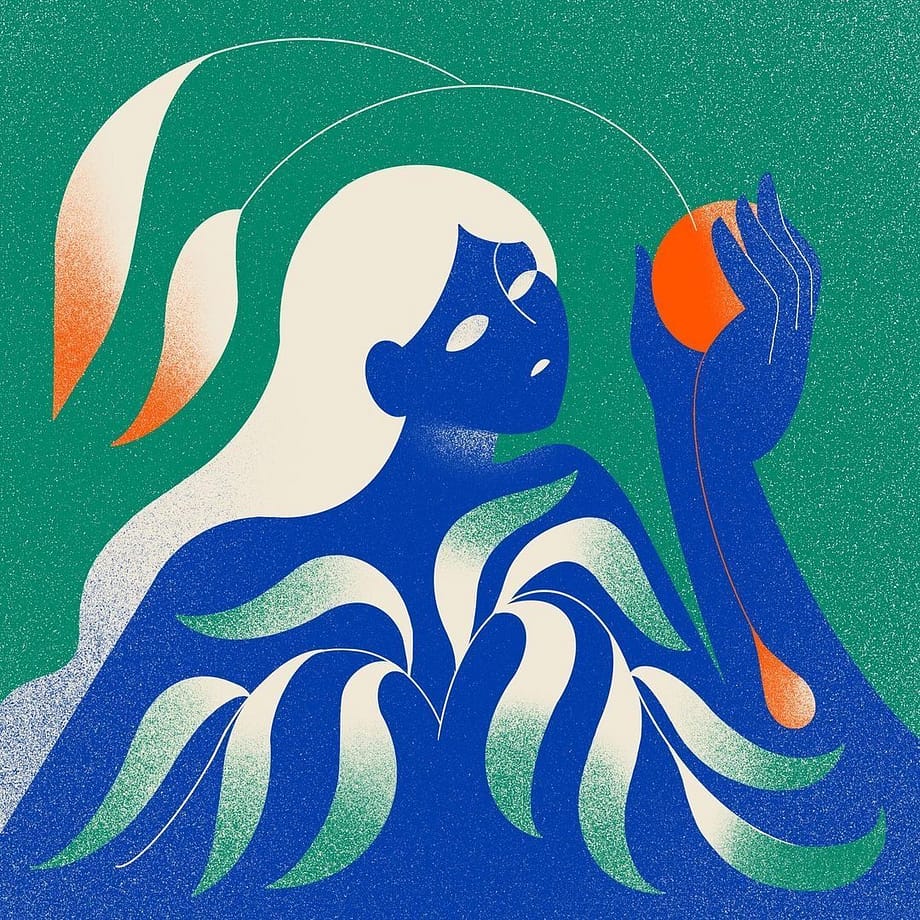 Digital illustration Mexican artist Jimena Duval womanhood