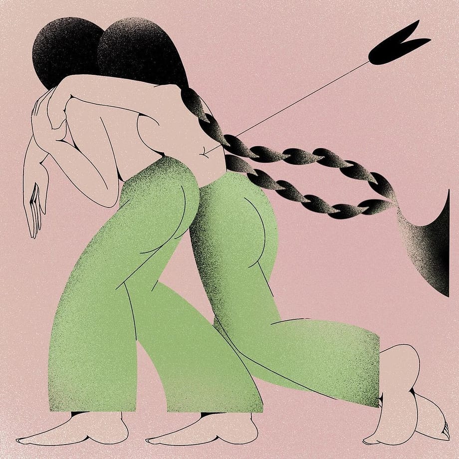 llevarte a una tierra sin promesas digital illustration by female artist Jimena Duval from Mexico