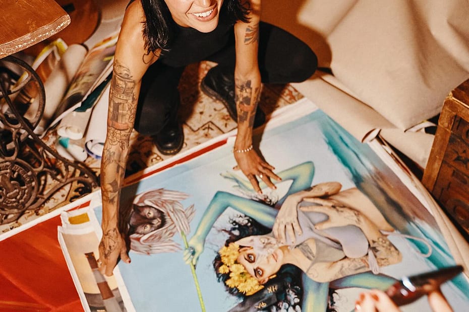 Holy Katerina portrait, Ukrainian artist based in Barcelona.